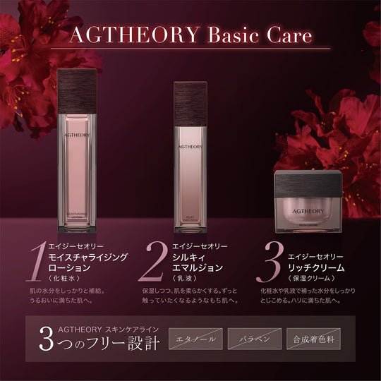 AXXZIA Age Theory Anti - Aging Silky Emulsion Moisturizer 55mL - WAFUU JAPAN