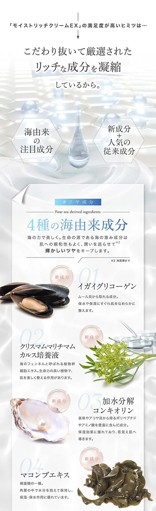 AXXZIA Beauty Force Moisture Rich Cream EX Hydrating Face Cream 30g - WAFUU JAPAN