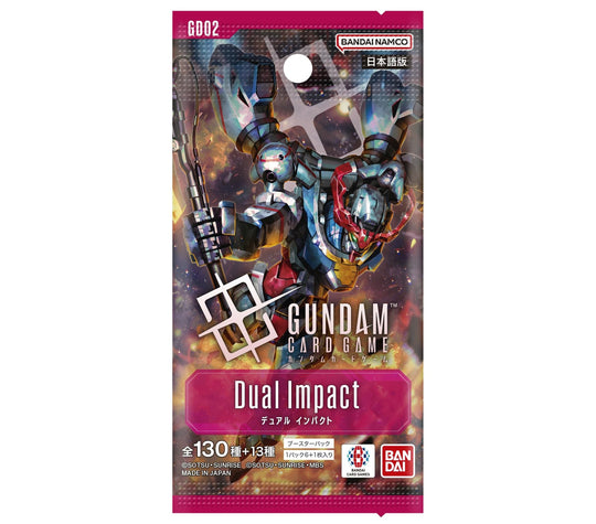 Bandai Gundam Card Game Booster Box: Dual Impact (GD02) — 24 packs - WAFUU JAPAN