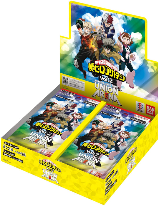 BANDAI UNION ARENA My Hero Academia Vol 2 Booster Pack Box 16 Packs - WAFUU JAPAN