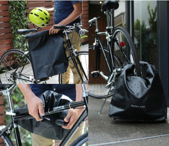 Besties Rock Water - resistant helmet bag with anti - theft dial lock - WAFUU JAPAN