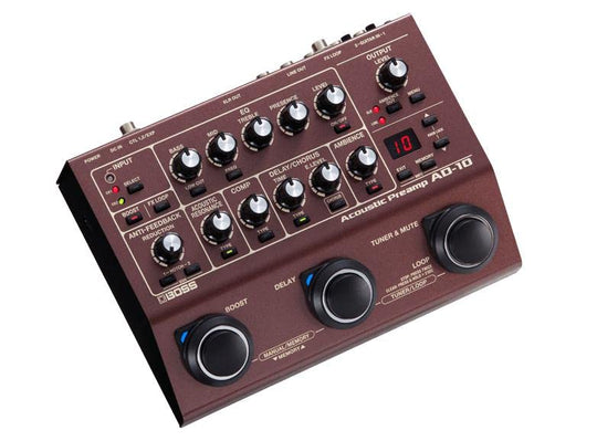 BOSS AD - 10 Professional Acoustic Guitar Preamp Amplifier - WAFUU JAPAN