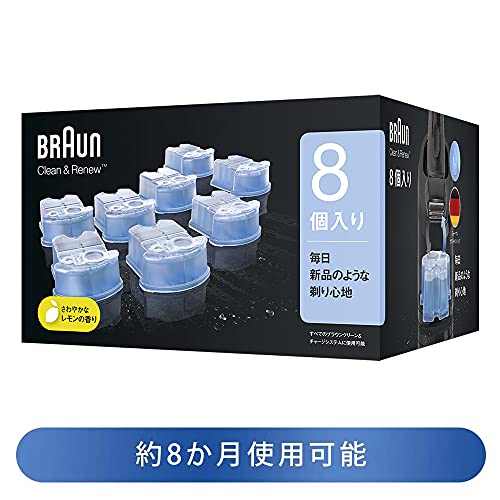 Braun Clean & Renew refill cartridges 8 pcs - WAFUU JAPAN