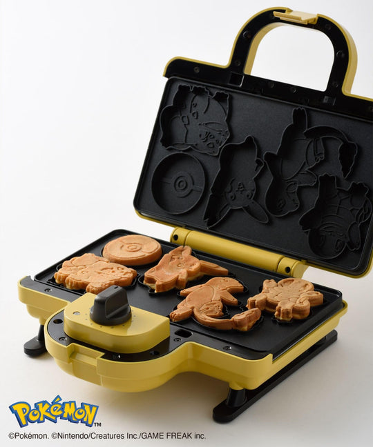 BRUNO Pokémon Hot Sandwich Maker Pikachu Yellow BOE132 - YE ※100V - WAFUU JAPAN