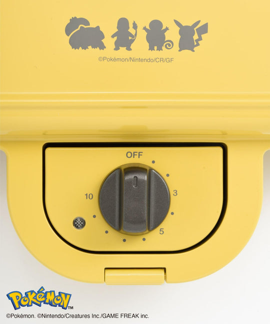 BRUNO Pokémon Hot Sandwich Maker Pikachu Yellow BOE132 - YE ※100V - WAFUU JAPAN