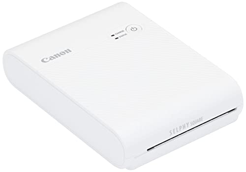 Canon Smartphone Printer Compact Durable Sticker Paper Selphy Square QX10 White - WAFUU JAPAN