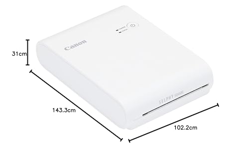 Canon Smartphone Printer Compact Durable Sticker Paper Selphy Square QX10 White - WAFUU JAPAN