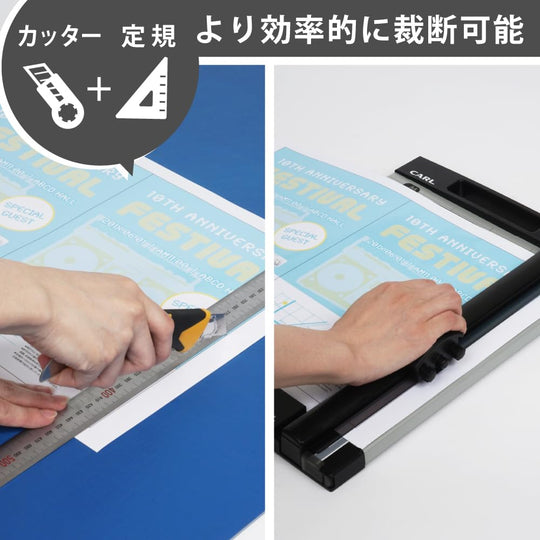 CARL Paper Cutter A4 Paper Trimmer 10 Sheets Capacity DC200NA - WAFUU JAPAN