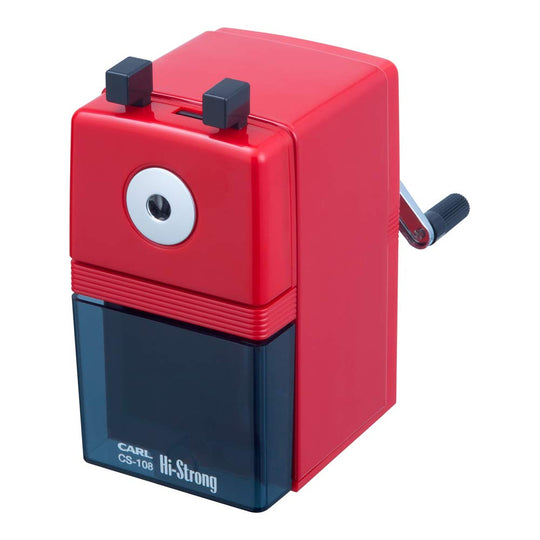 CARL Pencil Sharpener High Strong Model CS108 Red - WAFUU JAPAN