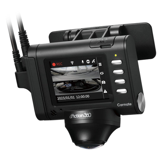 CARMATE ARF 360° Dash Cam — Front/Rear/Side Cameras with LCD (DC3600R) - WAFUU JAPAN