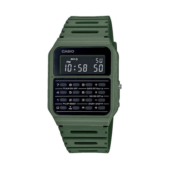 CASIO CA - 53 Calculator Databank Watch Reissue Model (Olive) - WAFUU JAPAN