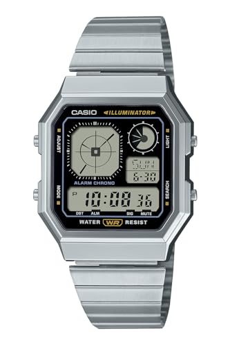 Casio Classic Men's Watch A130WE - 1AJF Silver Black - WAFUU JAPAN