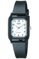CASIO Collection 女士腕表 轻巧方形表壳 日常防水 日本版 LQ-142-7BJH 黑色