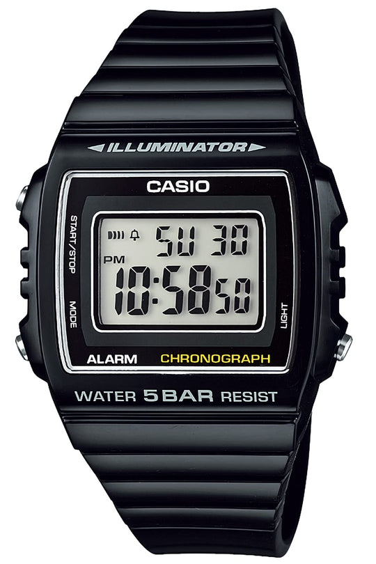 CASIO Collection W - 215H - 1AJH Men's Black Watch (Japan model) - WAFUU JAPAN