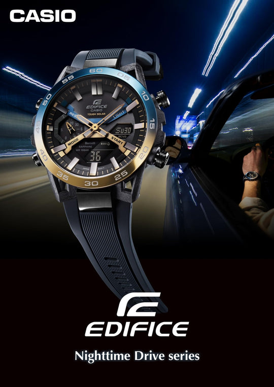 CASIO Edifice Solar Bluetooth Watch ECB - 2000YNP - 1AJF Navy Nighttime Drive - WAFUU JAPAN