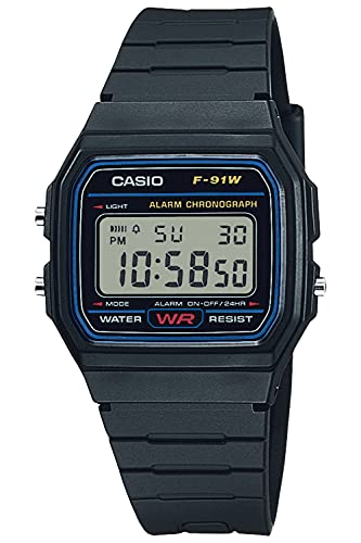 CASIO F - 91W - 1JH Collection Men's Digital Watch Black - WAFUU JAPAN