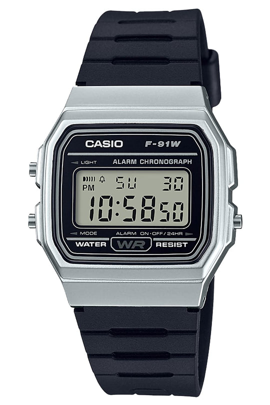 Casio F - 91WM - 7AJH Digital Watch Black Collection - WAFUU JAPAN