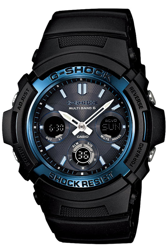 CASIO G - Shock AWG - M100A - 1AJF Men's Radio - Controlled Solar Watch Black - WAFUU JAPAN
