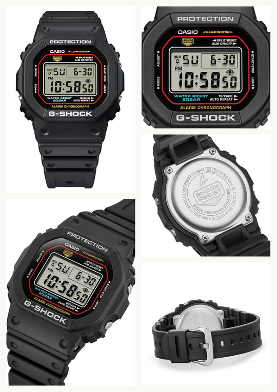 CASIO G - SHOCK DW - 5600RL - 1JF Iconic Styles Men's Watch Black - WAFUU JAPAN