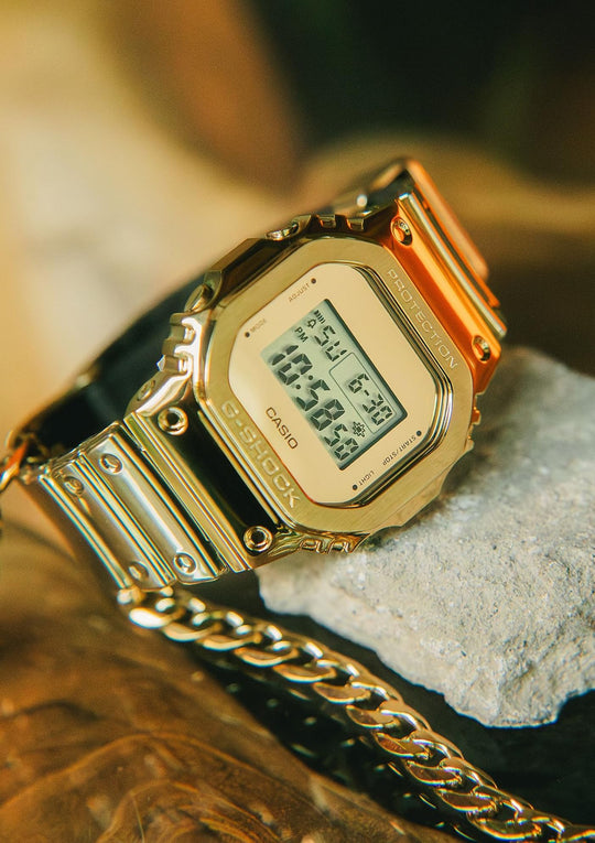 CASIO G - Shock Fine Metallic GM - 5600YMG - 9JF Men's Gold (Japan) - WAFUU JAPAN