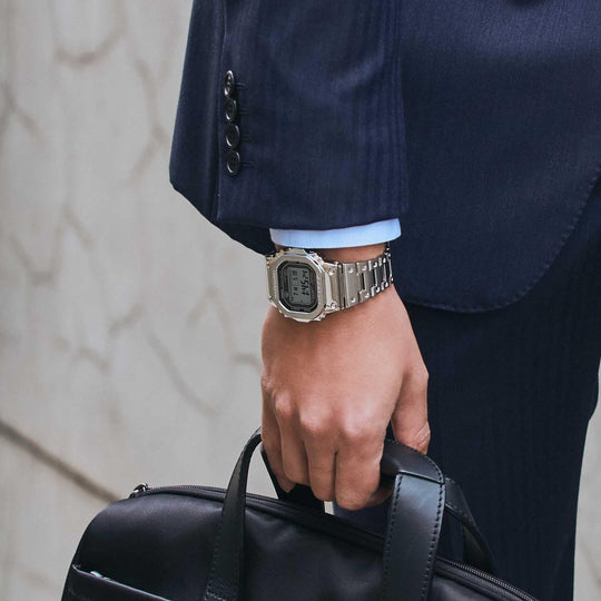 CASIO G - Shock Full - Metal Bluetooth Radio Solar Men's Watch Silver GMW - B5000D - 1JF - WAFUU JAPAN