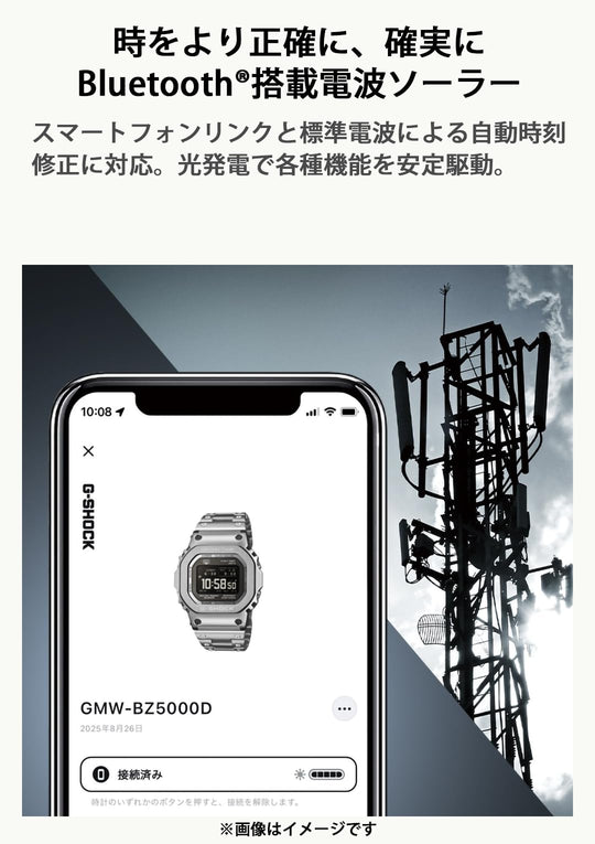 CASIO G - Shock Full Metal Bluetooth Solar Radio MIP LCD Men's Gold Watch - WAFUU JAPAN