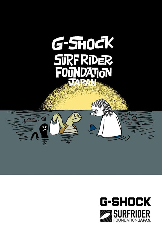 CASIO G - Shock G - 5600SFJ - 9JR Tough Solar Surfrider Foundation Japan Collab (Yellow) - WAFUU JAPAN