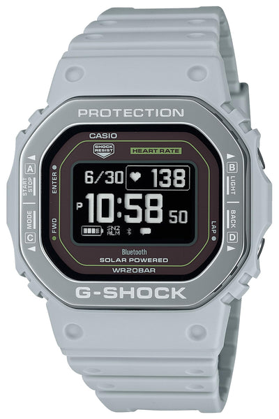Casio G-Shock G-Squad Heart Rate Bluetooth Watch DW-H5600MB-8A9JR Gray
