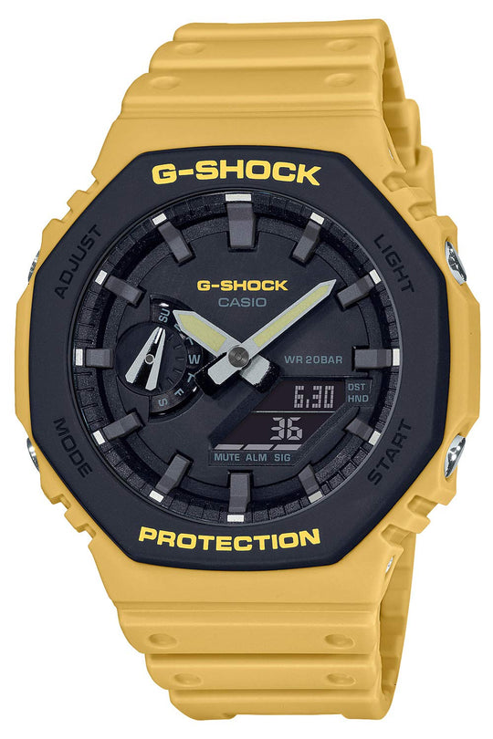 Casio G - Shock GA - 2110SU - 9AJF Men's Yellow Carbon Core Guard Watch Made in Japan - WAFUU JAPAN