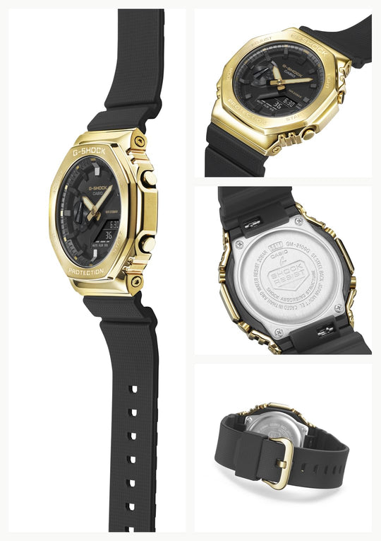 CASIO G - Shock GM - 2100G - 1A9JF Metal - Covered Men's Watch - Black (Japan) - WAFUU JAPAN