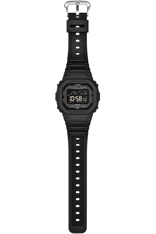 CASIO G‑Shock solar radio men’s watch with MIP LCD & Bluetooth all black - WAFUU JAPAN