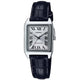 Casio LTP-V007L-7B1 reloj de mujer rectangular correa de piel esfera plata romana