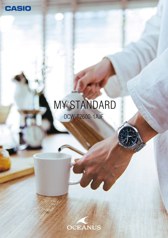CASIO OCEANUS Classic Radio‑Solar Watch OCW‑T2600‑1AJF Silver - WAFUU JAPAN
