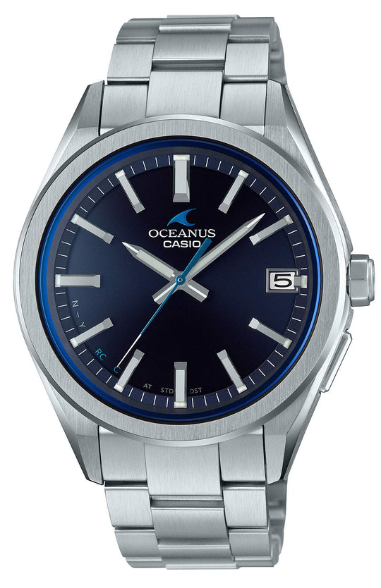 Casio Oceanus OCW - T200S Solar Bluetooth Radio Wave Watch Made in Japan Silver - WAFUU JAPAN