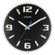 CASIO Jam Dinding Radio Terkendali Analog IQ-1009J-1JF Hitam