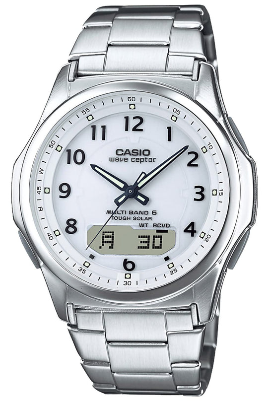 CASIO Wave Ceptor Radio - Solar Men's Watch WVA - M630D - 7AJF Silver (Japan) - WAFUU JAPAN