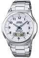 CASIO 男士太阳能电波腕表 Wave Ceptor 日本版 六局电波/50米防水 WVA-M630D-7AJF 银色