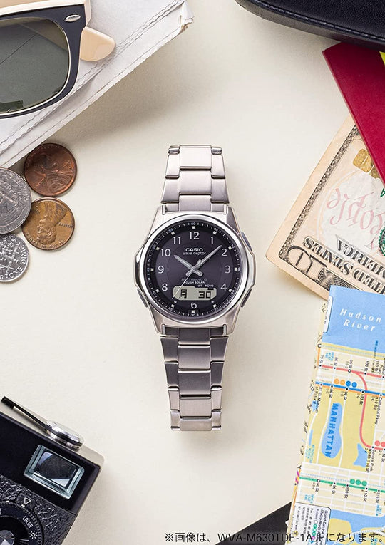 CASIO Wave Ceptor Radio - Solar Men's Watch WVA - M630D - 7AJF Silver (Japan) - WAFUU JAPAN