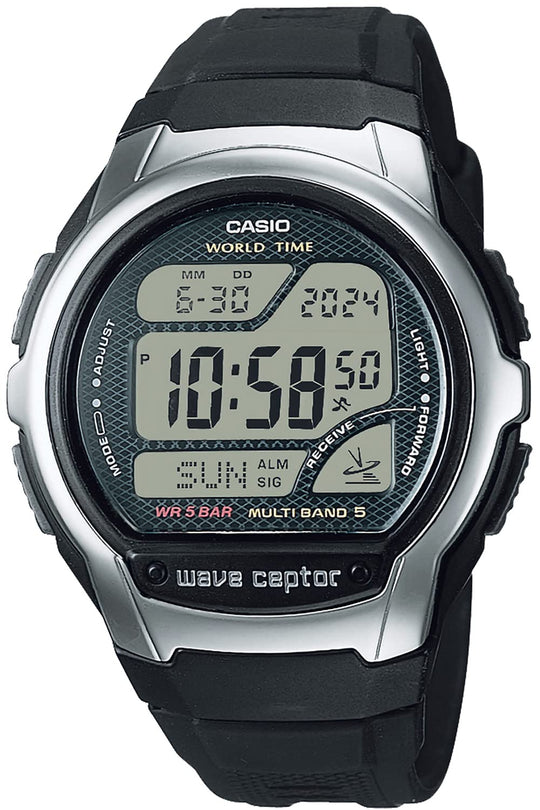 CASIO Wave Ceptor WV - 58R - 1AJF Radio - Controlled Men's Watch - Black (Japan) - WAFUU JAPAN