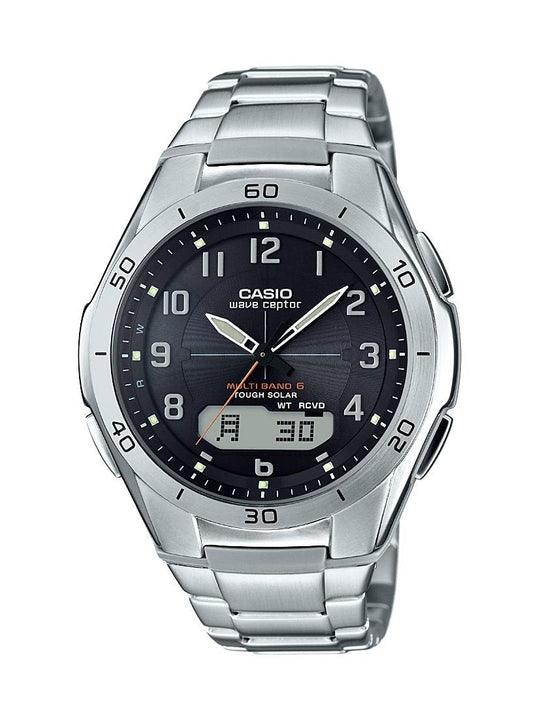 CASIO Wave Ceptor WVA - M640D - 1A2JF Solar 6 - Station Radio Ana - Digi Men's Watch - WAFUU JAPAN