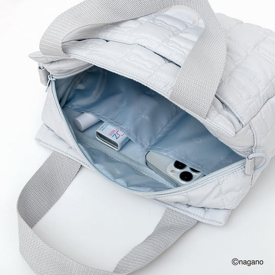 Chiikawa 2Way Quilting Bag Book Hachiwara Edition Crossbody Tote Bag - WAFUU JAPAN