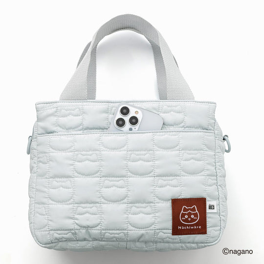 Chiikawa 2Way Quilting Bag Book Hachiwara Edition Crossbody Tote Bag - WAFUU JAPAN