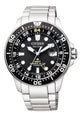 CITIZEN Promaster Eco-Drive Marine GMT Diver BJ7110-89E Silver Mens Watch