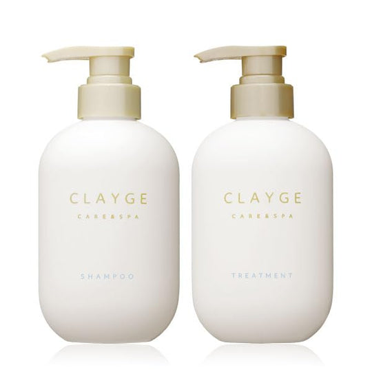 CLAYGE Shampoo & Treatment Set SR Dry and Smooth Floral & Musk Fragrance 500ml - WAFUU JAPAN