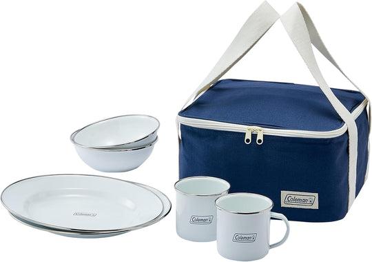 Coleman Enamel Dishware Set for 2 People - WAFUU JAPAN