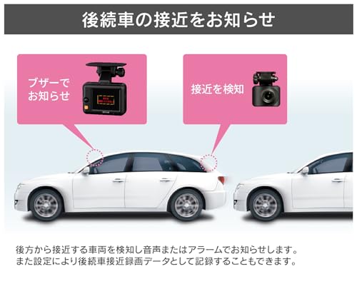 COMTEC Drive Recorder ZDR043 Front/Rear2-Megapixel Full HD with GPS - WAFUU JAPAN