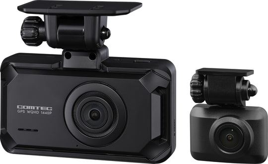 COMTEC ZDR065 Dual Dash Cam — WQHD Front Dual STARVIS 2 GPS 3yr - WAFUU JAPAN