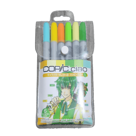 Copic Ciao 6 - pack Character Select 4 Happy Color - WAFUU JAPAN