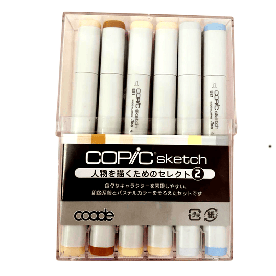 COPIC Sketch 12 colors Select 2 for drawing people - WAFUU JAPAN