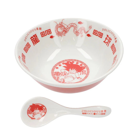 Delicious Saikan Dragon Ball ramen bowl and spoon set - WAFUU JAPAN